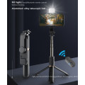 Q03s LED Light Foldable Tripod Bluetooth Selfie Stick with Telescopic Pole